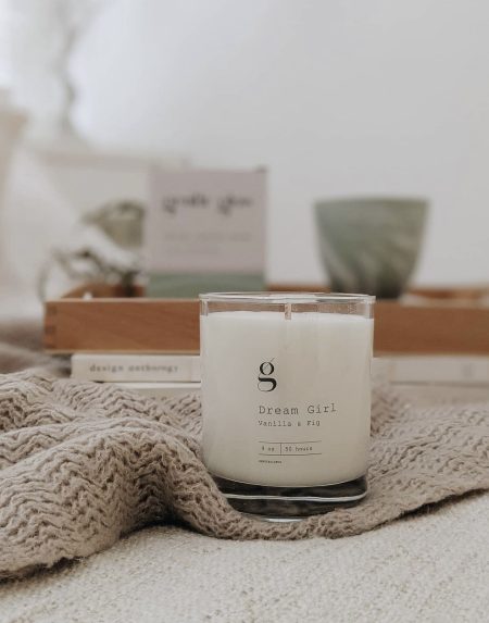 vanilla and fig scented candle